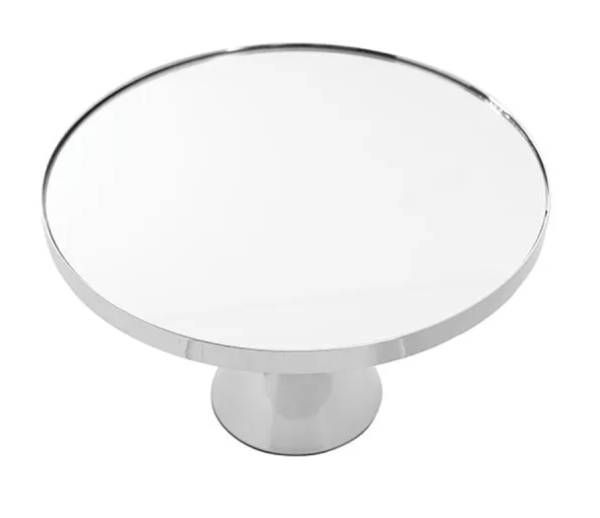 silver cake stand